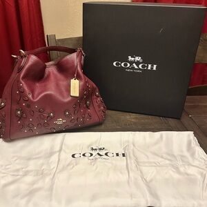 Coach bag with dust bag and original box